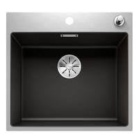 SPÜLE Subline  - Edelstahlfarben/Schwarz, Basics, Stein/Metall (54,3/20,3/51cm) - Blanco