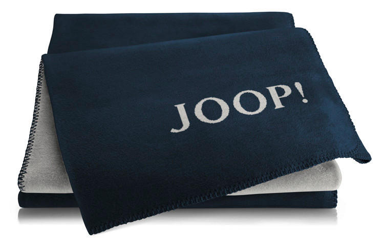 WOHNDECKE JOOP! DOUBLEFACE-UNI 150/200 cm  - Hellgrau/Dunkelblau, Basics, Textil (150/200cm) - Joop!