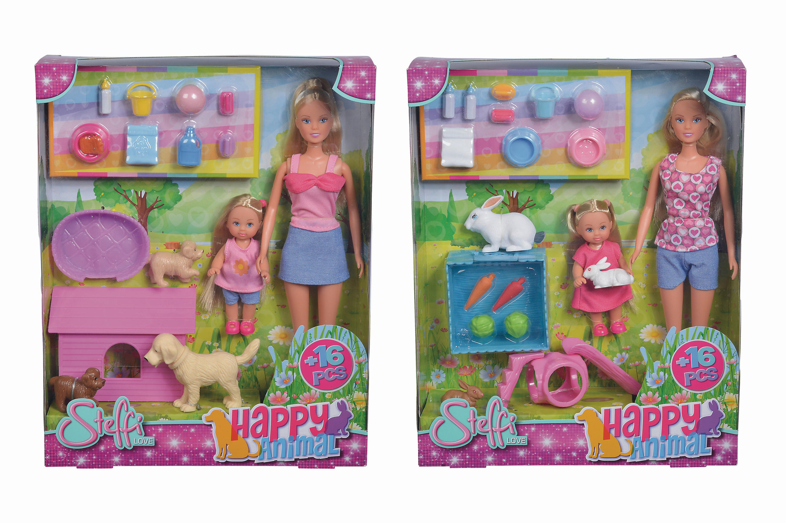 LUTKA ZA IGRU   - višebojno, Basics, tekstil/plastika (7/26/32,5cm) - Simba