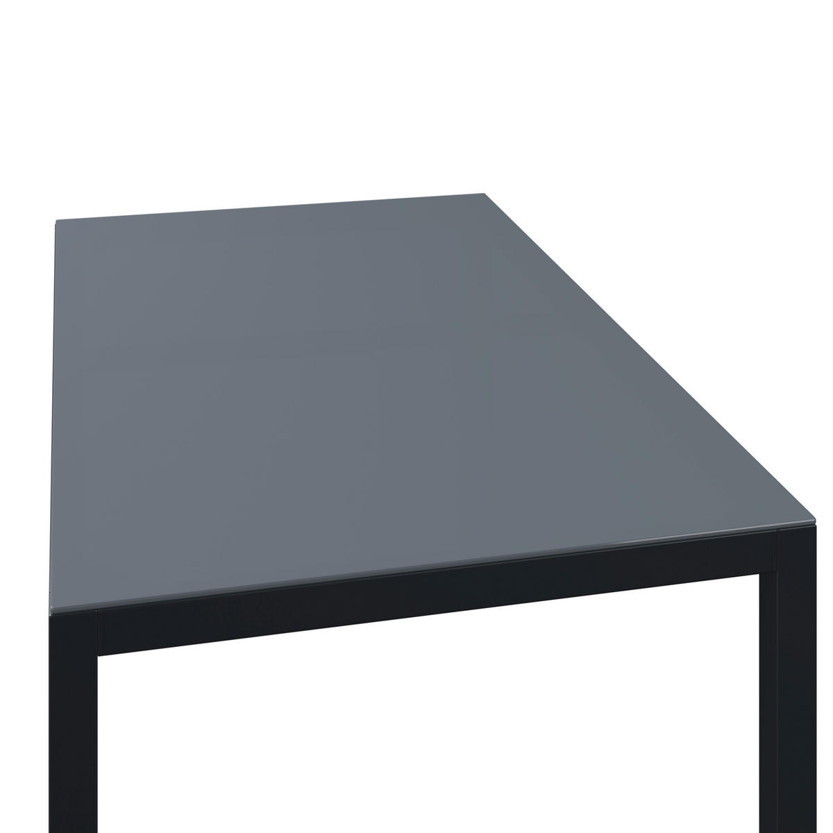 GARTENTISCH 150/75.5/90 cm Metall, Glas Dunkelgrau rechteckig  - Dunkelgrau, MODERN, Glas/Metall (150/75.5/90cm) - Ambia Garden