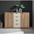 SIDEBOARD DANAO  in 140/90/38 cm  - Kaschmir/Eichefarben, Design, Holzwerkstoff/Metall (140/90/38cm) - Xora