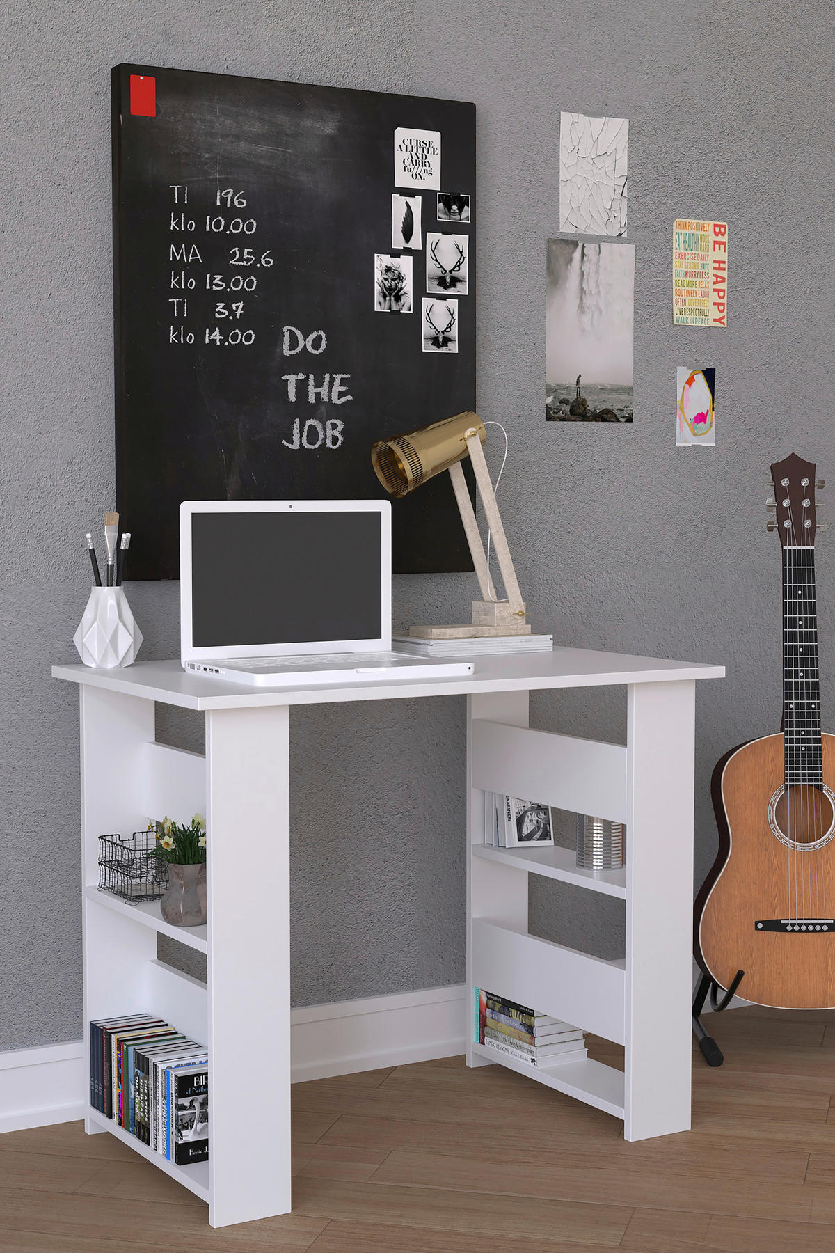 SCHREIBTISCH 90/56/74 cm  in Weiss  - Weiss, Modern, Holzwerkstoff (90/56/74cm) - MID.YOU