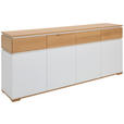 SIDEBOARD in 190/80/40 cm - Eichefarben/Weiß, KONVENTIONELL, Holz/Holzwerkstoff (190/80/40cm) - Novel