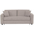 SCHLAFSOFA Webstoff Taupe  - Taupe/Schwarz, Design, Kunststoff/Textil (205/83/100cm) - Xora