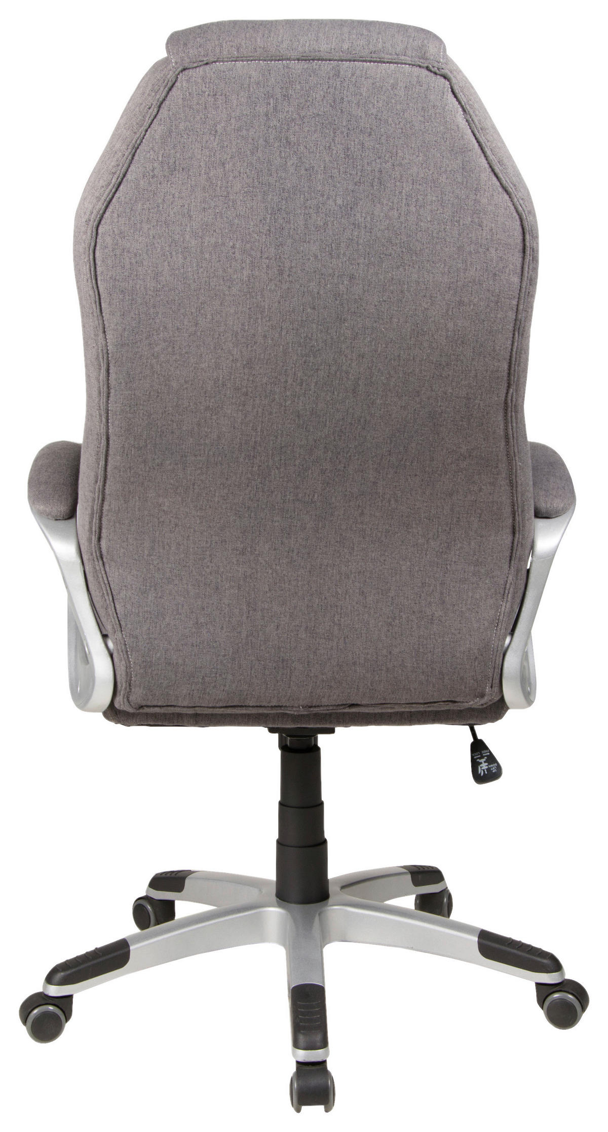 CHEFSESSEL Webstoff Dunkelgrau  - Dunkelgrau/Silberfarben, KONVENTIONELL, Kunststoff/Textil (66/116-124/66cm) - Boxxx