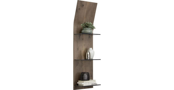 WANDPANEEL Eiche furniert Eichefarben - Eichefarben, Design, Glas/Holz (32,5/123,2/23,5cm) - Moderano