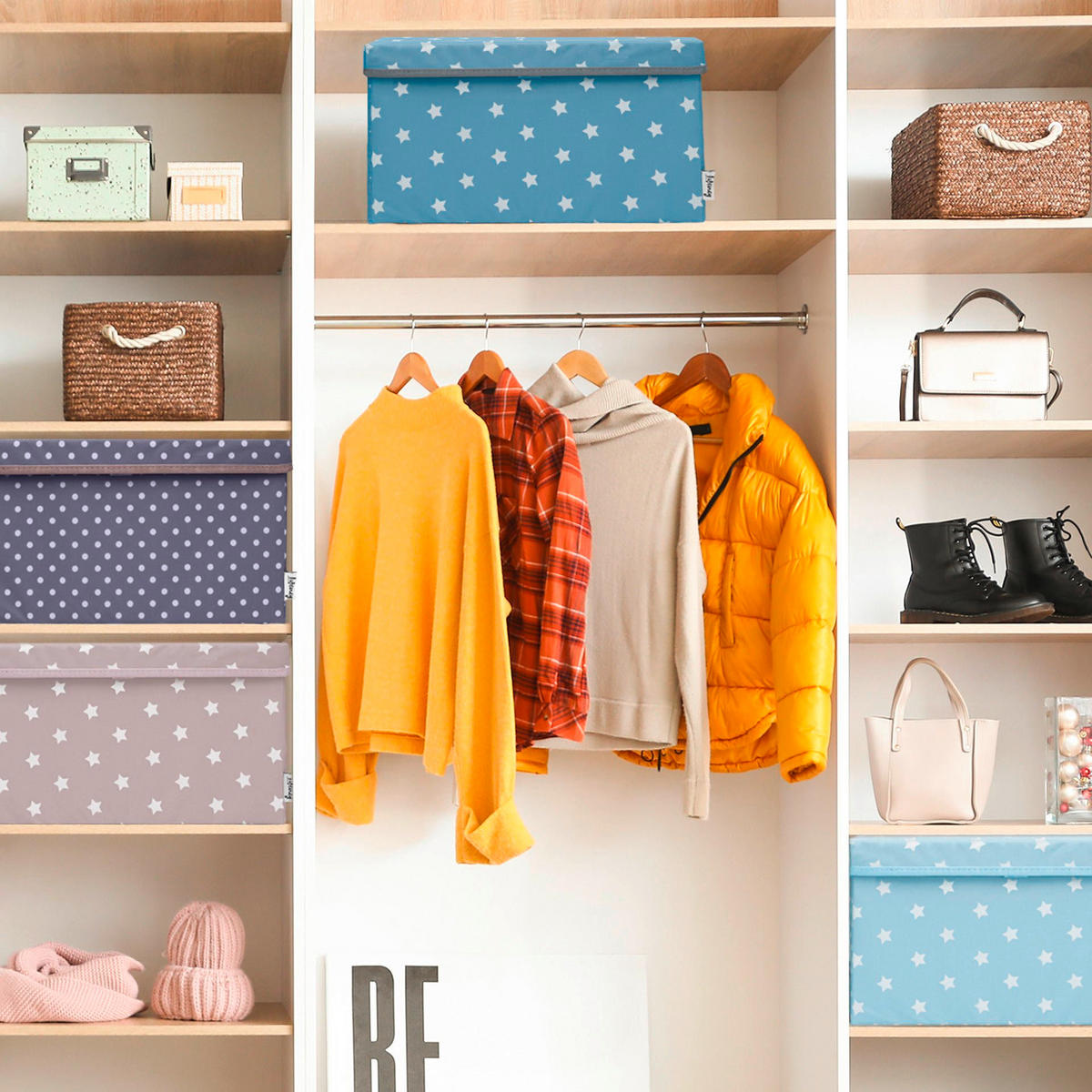 AUFBEWAHRUNGSBOXEN-SET  - Blau, Basics, Kunststoff (37/25/21cm) - Lifeney