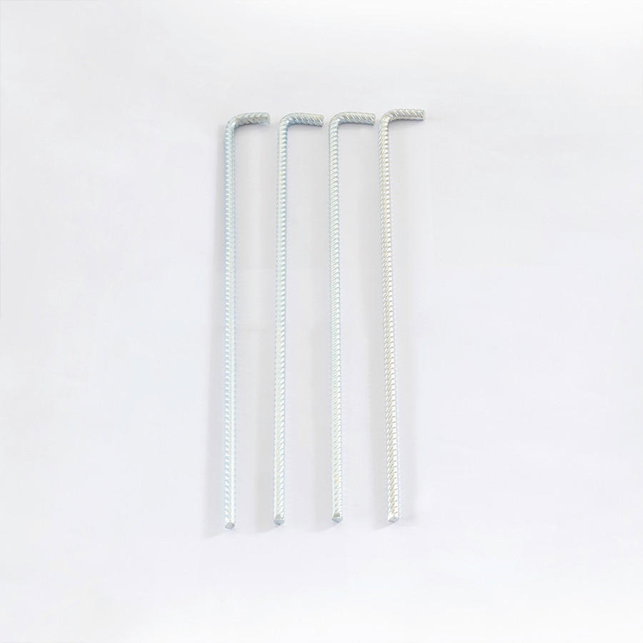 BODENANKER 4ER SET  - Alufarben, Basics, Metall (53/0cm) - Biohort