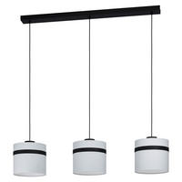 ZÁVĚSNÉ SVÍTIDLO, 103,5/21,5/110 cm  - bílá/černá, Lifestyle, kov/textil (103,5/21,5/110cm) - Joop!