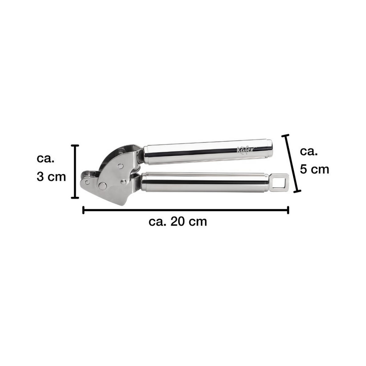 KNOBLAUCHPRESSE  - Edelstahlfarben, Basics, Metall (20/5.5/3cm) - Käfer
