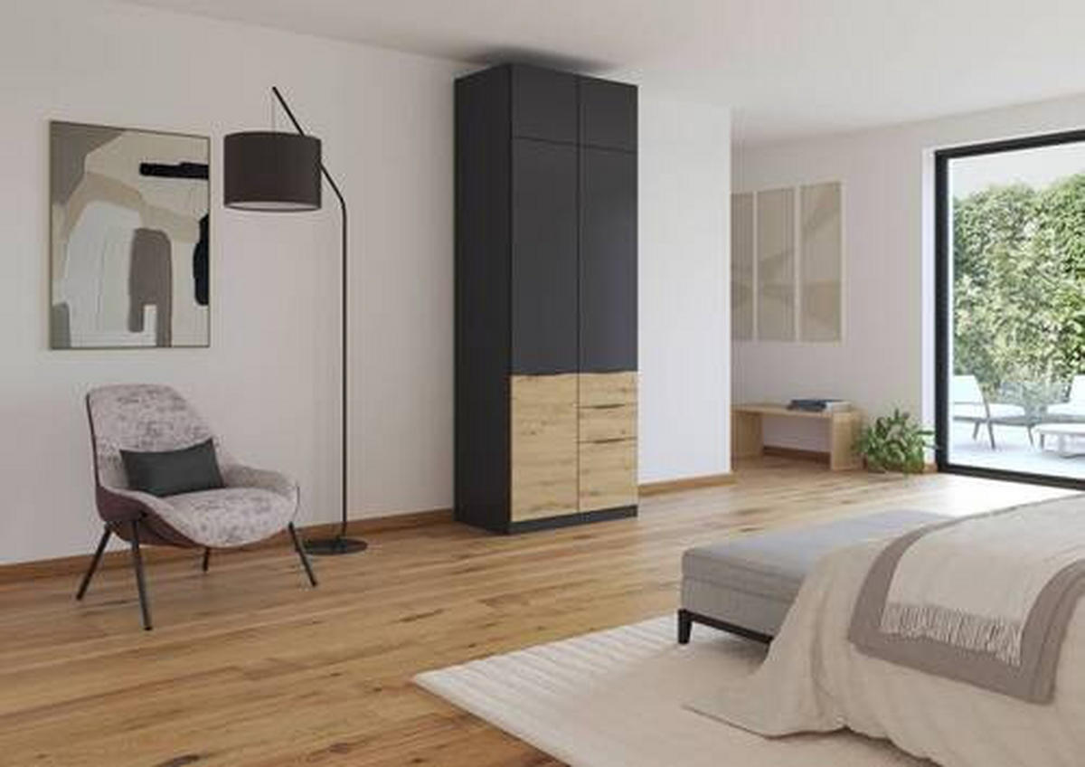 AUFSATZSCHRANK 91/39/54 cm  in  - Grau, KONVENTIONELL, Holzwerkstoff (91/39/54cm) - James Wood