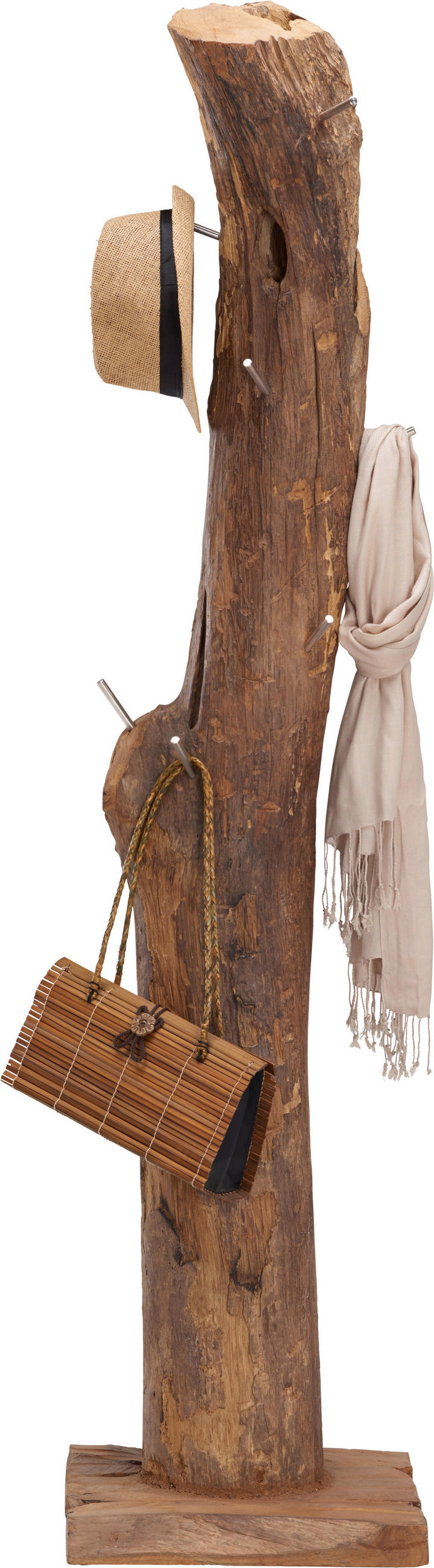 KLEIDERSTÄNDER in Teakfarben   - Teakfarben, LIFESTYLE, Holz/Metall (30/180/30cm) - Landscape