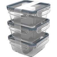 FRISCHHALTEDOSE CLIC & LOCK 0,75 L  - Blau/Transparent, Basics, Glas/Kunststoff (16,5/16,5/22,8cm) - Rotho