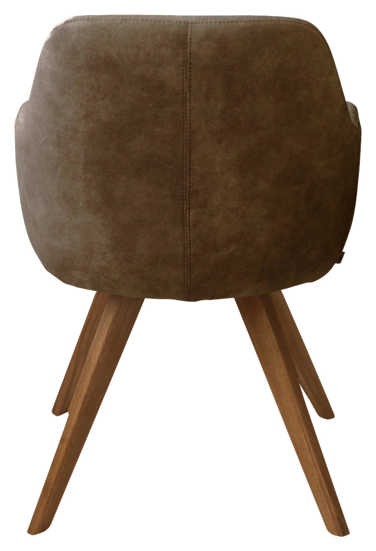 ARMLEHNSTUHL  in Flachgewebe  - Eichefarben/Braun, Design, Holz/Textil (57/85,5/65cm) - Voleo