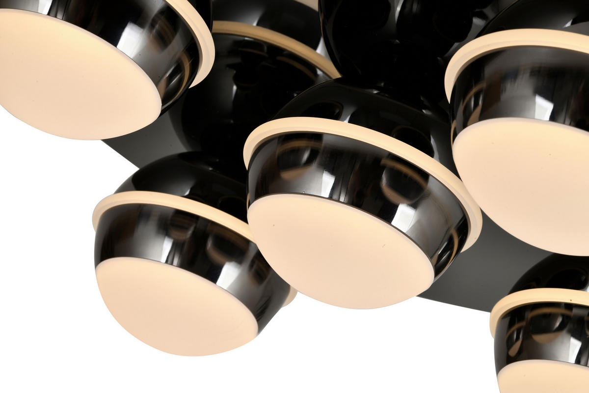 LED-DECKENLEUCHTE Biarritz 40/40/14 cm  - Sandfarben, Design, Kunststoff/Metall (40/40/14cm)