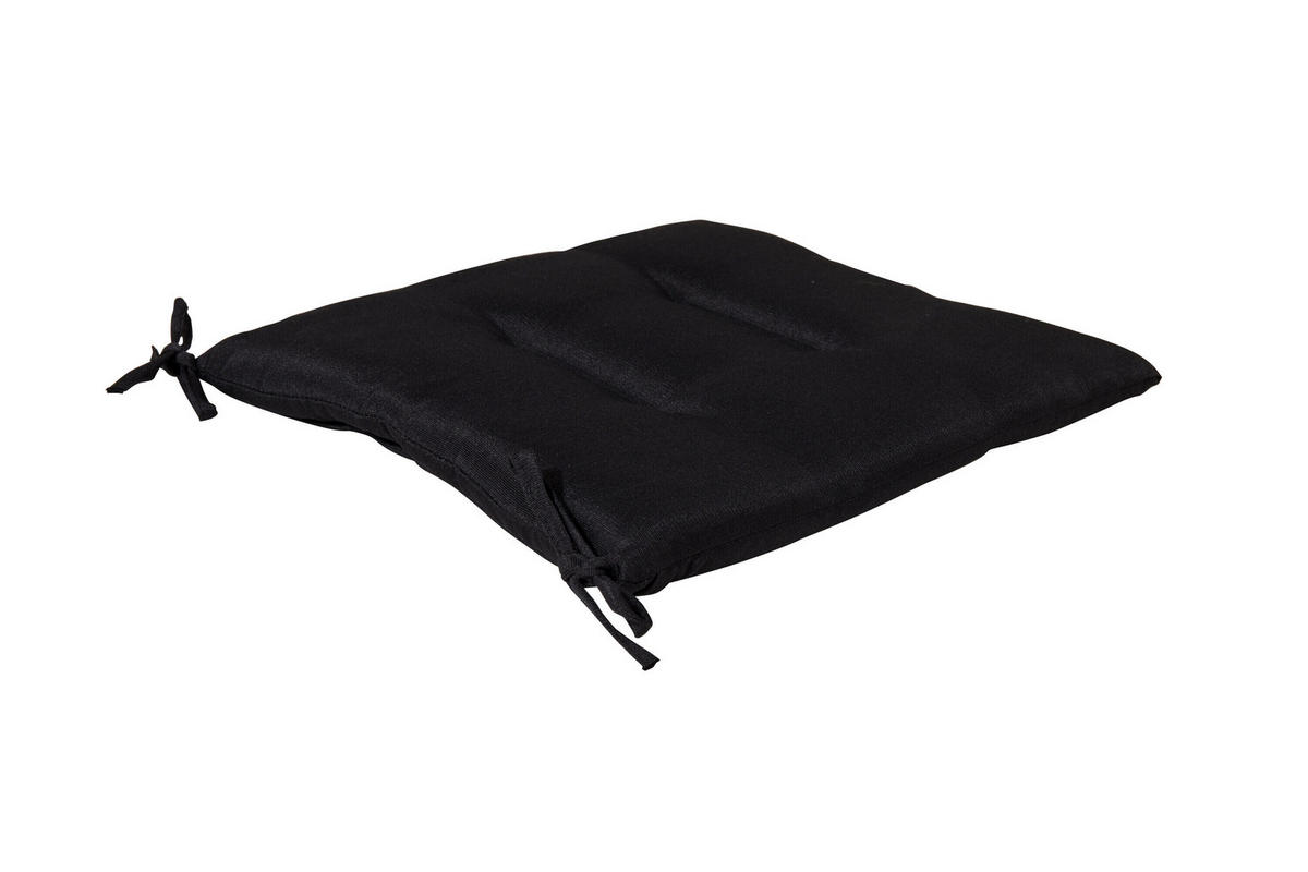 RELAXSESSELAUFLAGE  - Schwarz, MODERN, Textil (45/42/3cm) - Gardenson