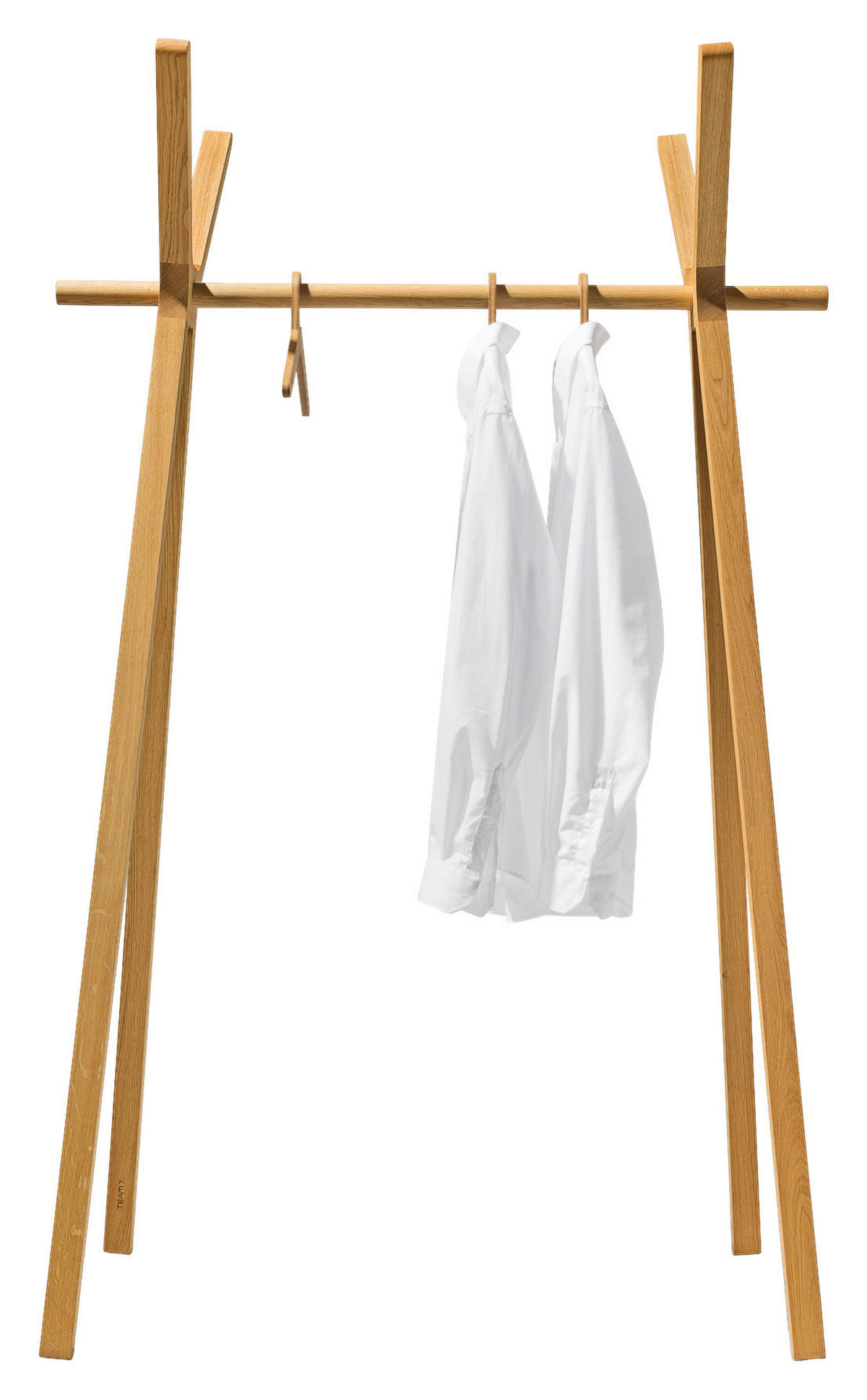 KLEIDERSTÄNDER in Eichefarben 110/173,4/58 cm   - Eichefarben, Natur, Holz (110/173,4/58cm) - Team 7