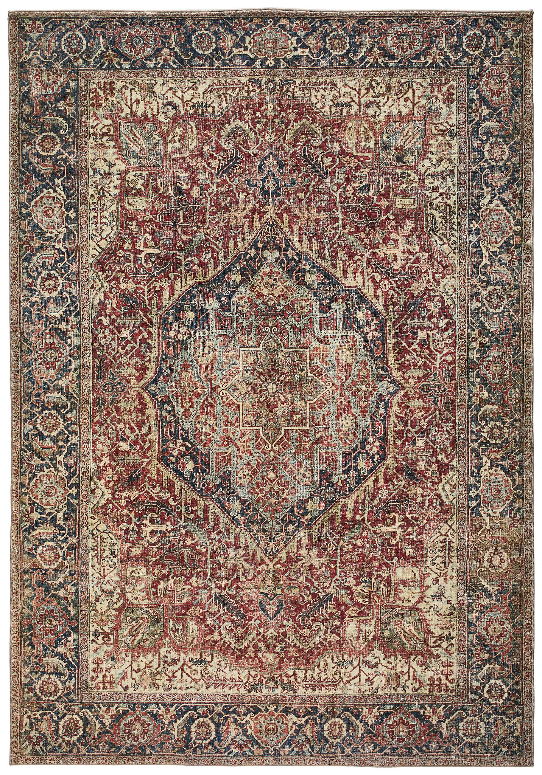 Boxxx Vintage-Teppich Braun 200x290 cm
