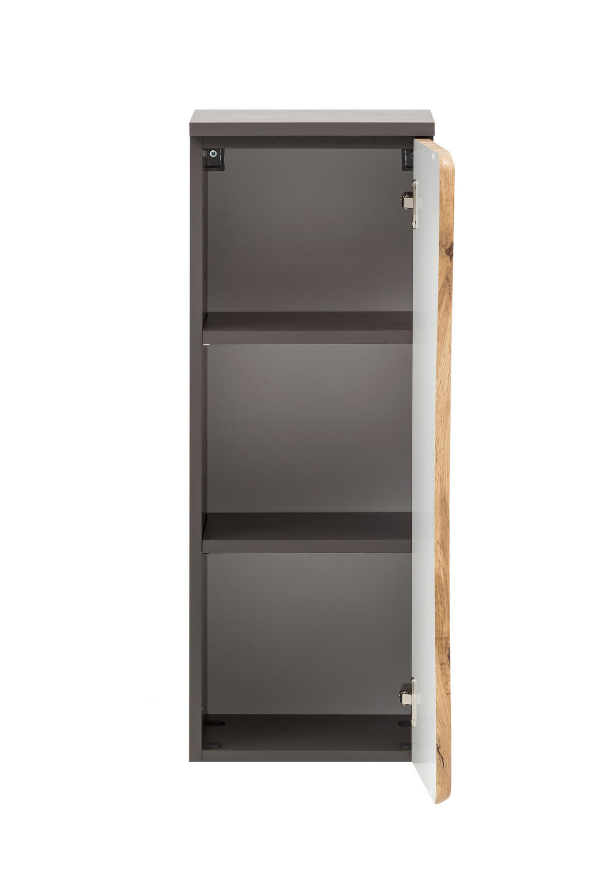 UNTERSCHRANK 30/79/35 cm   - Silberfarben/Eiche Wotan, Natur, Holzwerkstoff/Kunststoff (30/79/35cm) - Xora