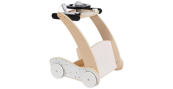LAUFLERNWAGEN - Schwarz/Naturfarben, Trend, Holz/Holzwerkstoff (34,6/37,9/46,4cm) - My Baby Lou