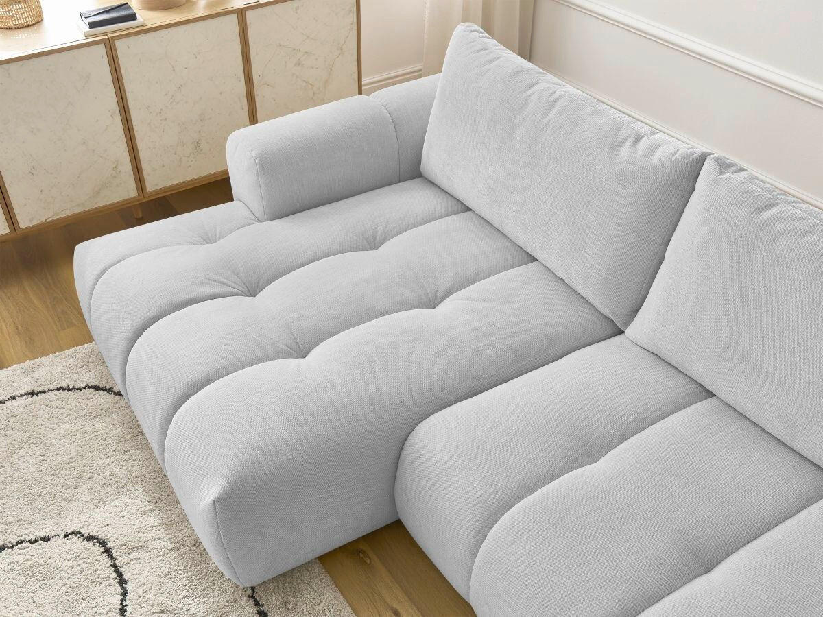 ECKSCHLAFSOFA FUJI Leinenoptik Hellgrau  inkl.  - Hellgrau/Schwarz, MODERN, Kunststoff/Textil (160/292cm)