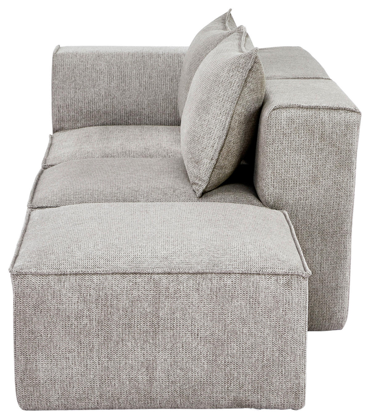 SOFAELEMENT in Webstoff Naturfarben  - Naturfarben, Design, Kunststoff/Textil (90/80/90cm) - Carryhome