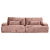 BIGSOFA Chenille Altrosa  - Schwarz/Altrosa, Konventionell, Kunststoff/Textil (282/73/115cm) - MID.YOU