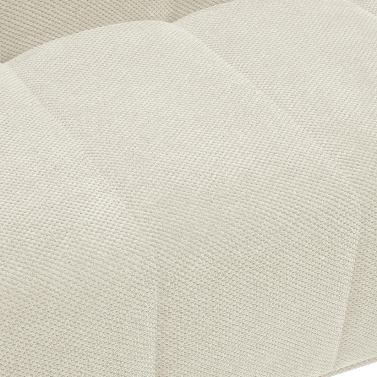 SCHLAFSOFA Velours Creme  - Creme/Schwarz, Design, Kunststoff/Textil (148/88/110cm) - Livetastic