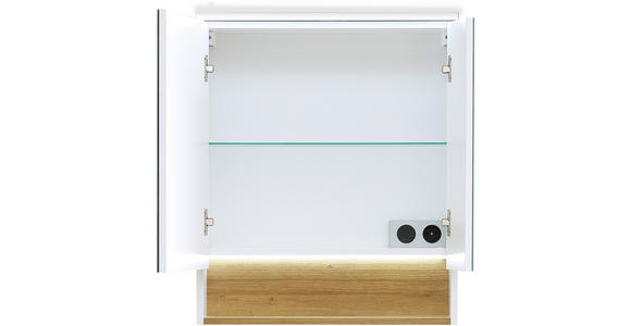 SPIEGELSCHRANK 60/71,6/21,4 cm - Weiß, KONVENTIONELL, Glas/Holzwerkstoff (60/71,6/21,4cm) - Xora