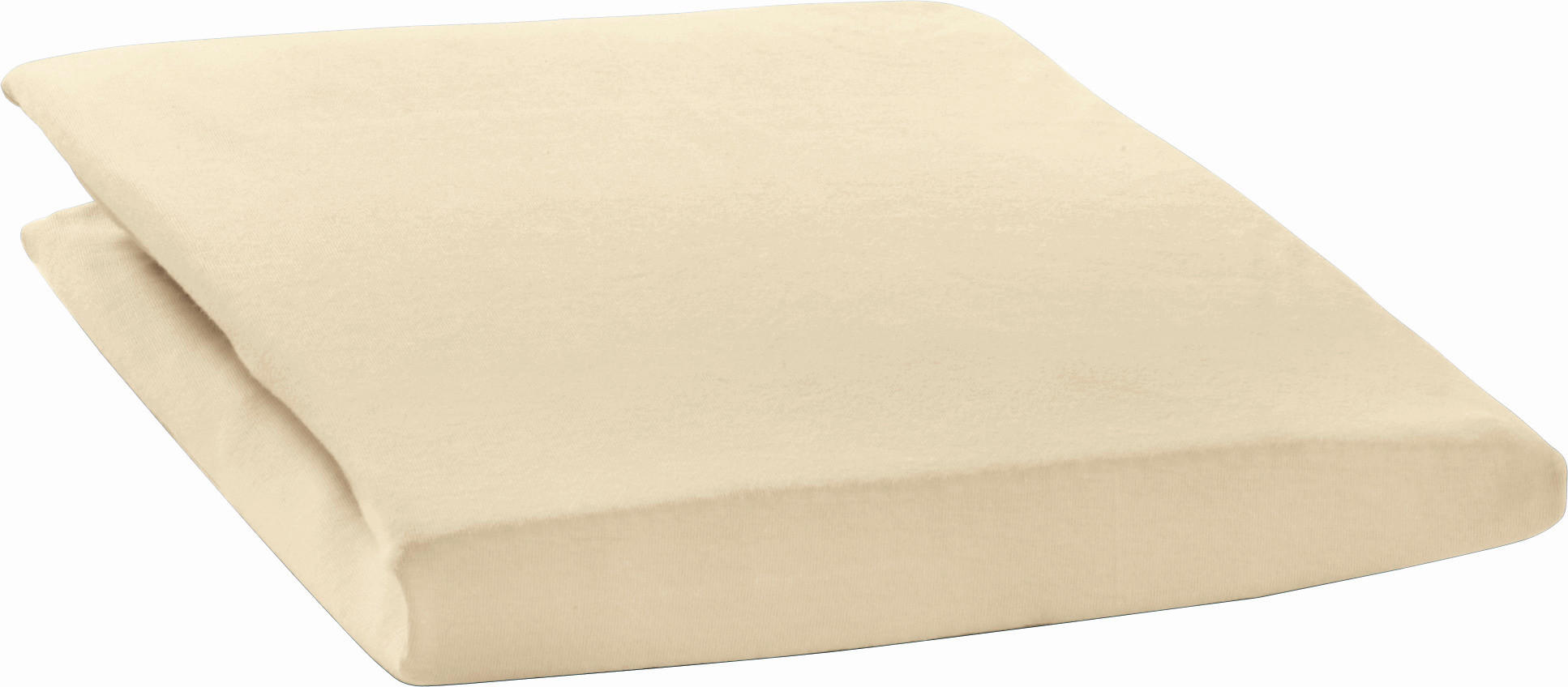 SPANNBETTTUCH Zwirn-Jersey  - Hellbraun/Naturfarben, Basics, Textil (100/200cm) - Estella