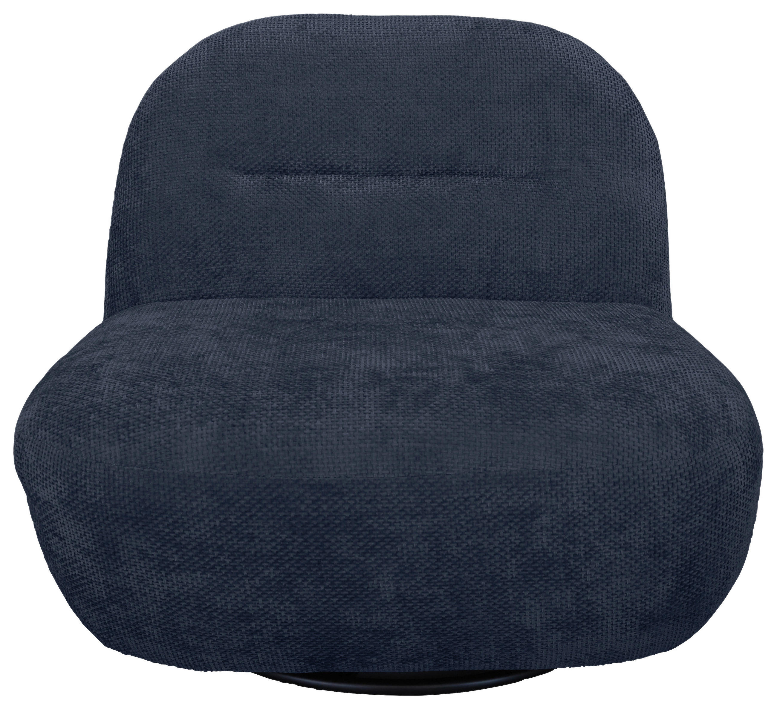 SESSEL in Struktur Dunkelblau  - Schwarz/Dunkelblau, Basics, Textil/Metall (85/74/85cm) - Livetastic