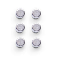 MAGNETSET 9/5/2 cm  - Silberfarben, Basics, Metall (9/5/2cm)