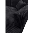 ECKSOFA Schwarz Cord  - Schwarz, MODERN, Holz/Textil (322/208cm) - Carryhome