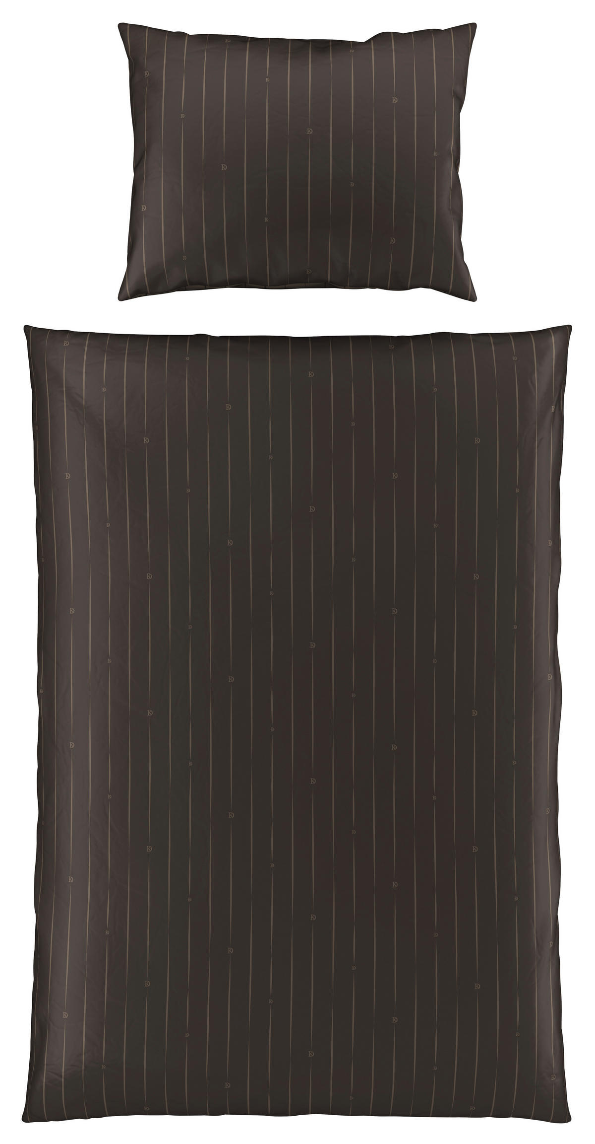 OBOJSTRANNÁ POSTEĽNÁ BIELIZEŇ, satén, hnedá, 140/200 cm - hnedá, Design, textil (140/200cm) - Dieter Knoll
