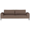 SCHLAFSOFA in Cord Braun  - Schwarz/Braun, Design, Textil/Metall (250/89/105cm) - Welnova