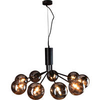 HÄNGELEUCHTE 83,4/44,4 cm  - Schwarz, Design, Glas/Metall (83,4/44,4cm)