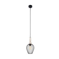 HÄNGELEUCHTE 18/110 cm    - Schwarz/Braun, Konventionell, Holz/Metall (18/110cm) - Eglo