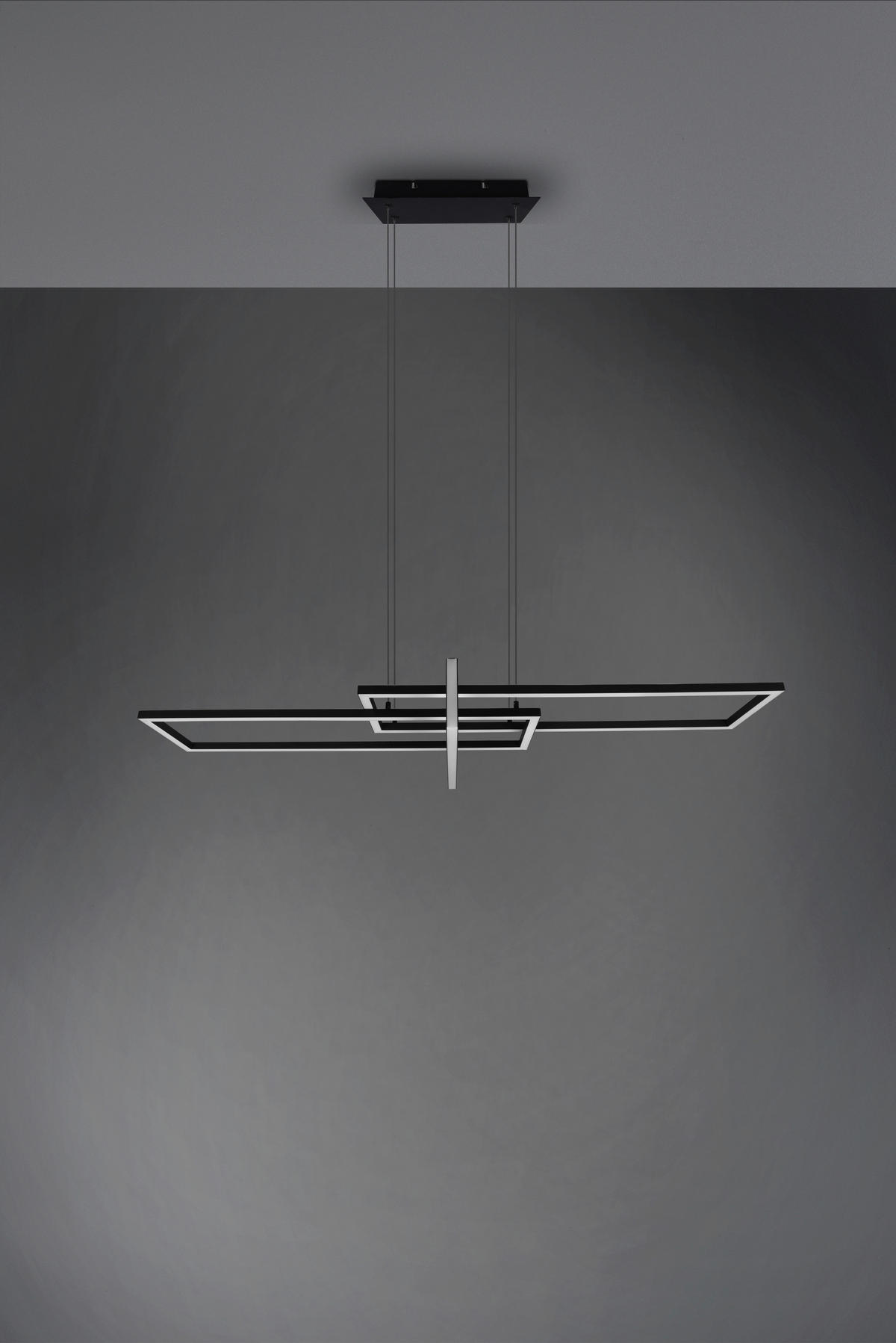 LED-HÄNGELEUCHTE 110/40/150 cm    - Schwarz, Design, Metall (110/40/150cm) - Trio Leuchten