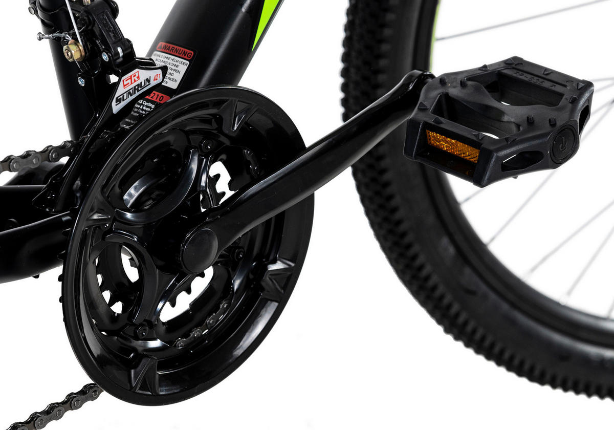 MOUNTAINBIKE 26 Zoll  - Schwarz/Grün, Basics, Metall (134/20,5/74cm) - KS Cycling