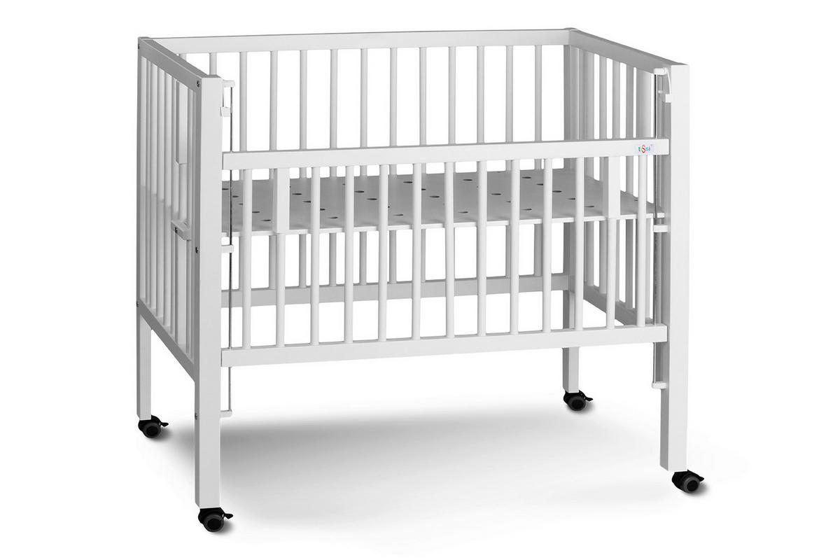 BEISTELLBETT Maxi  - Weiß, Basics, Holz/Kunststoff (94/56/94cm) - tiSsi