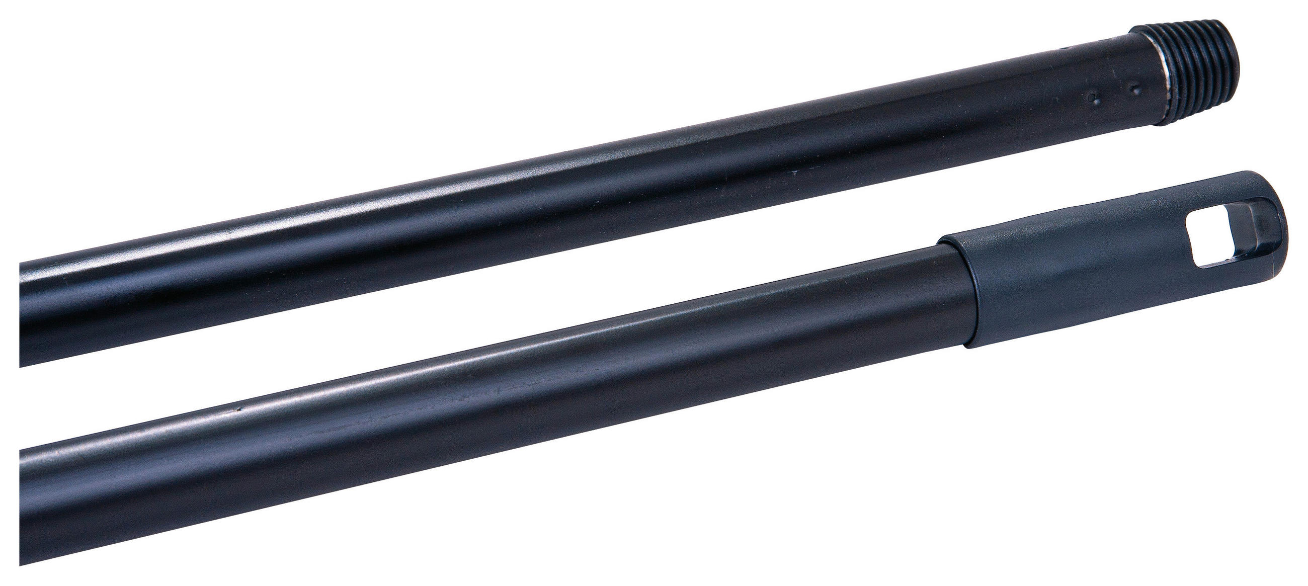 Besenstiel Eisen Basic L: 118 cm Schwarz mit Schraubgewinde