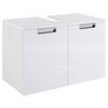 WASCHBECKENUNTERSCHRANK 65,0/46,5/35,0 cm  - Weiß, MODERN, Holzwerkstoff/Metall (65,0/46,5/35,0cm) - MID.YOU