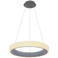 LUSTRĂ LED 50/120 cm  - opal/antracit, Basics, plastic/metal (50/120cm) - Globo