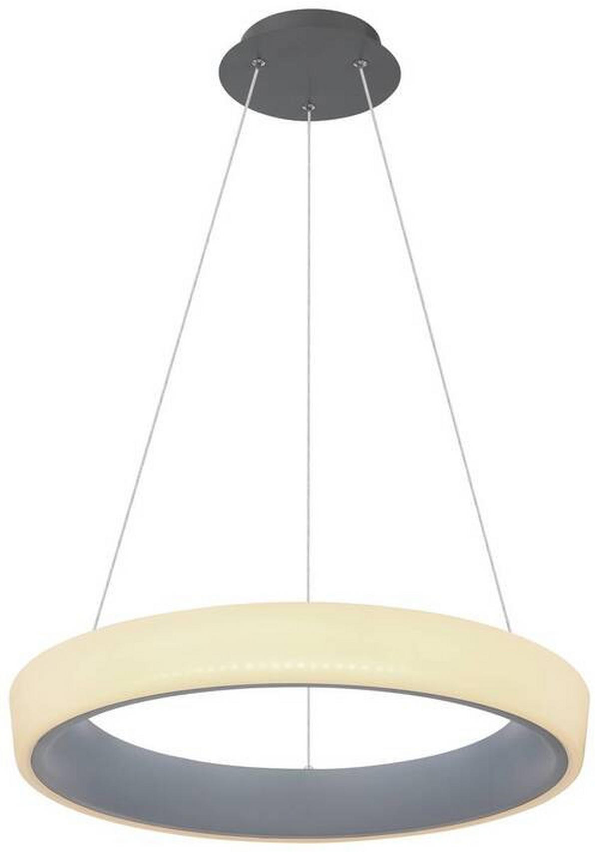 LUSTRĂ LED 50/120 cm  - opal/antracit, Basics, plastic/metal (50/120cm) - Globo