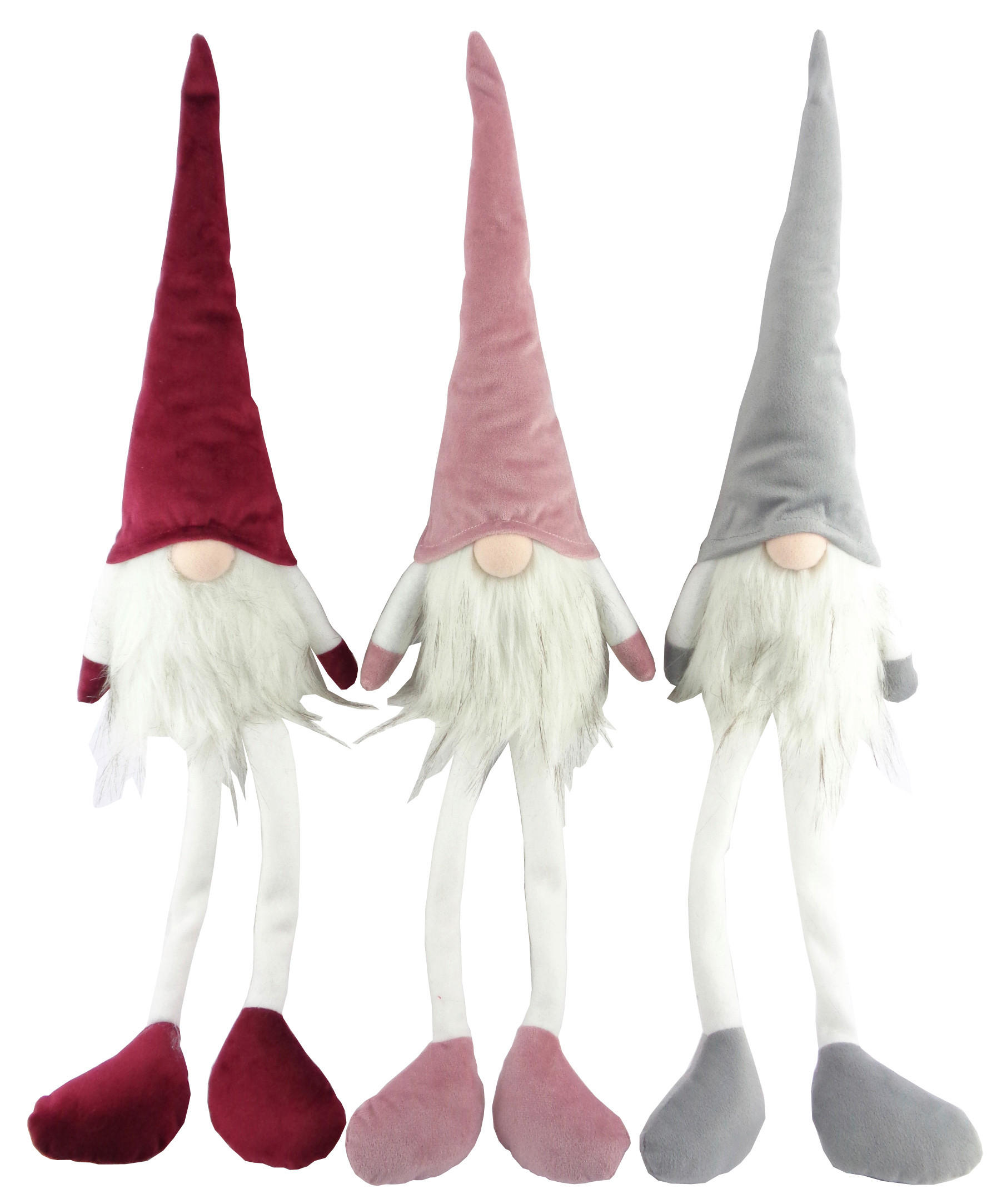 PATULJAK - pink/bijela, Lifestyle, kamen/tekstil (12/55/10cm) - X-Mas