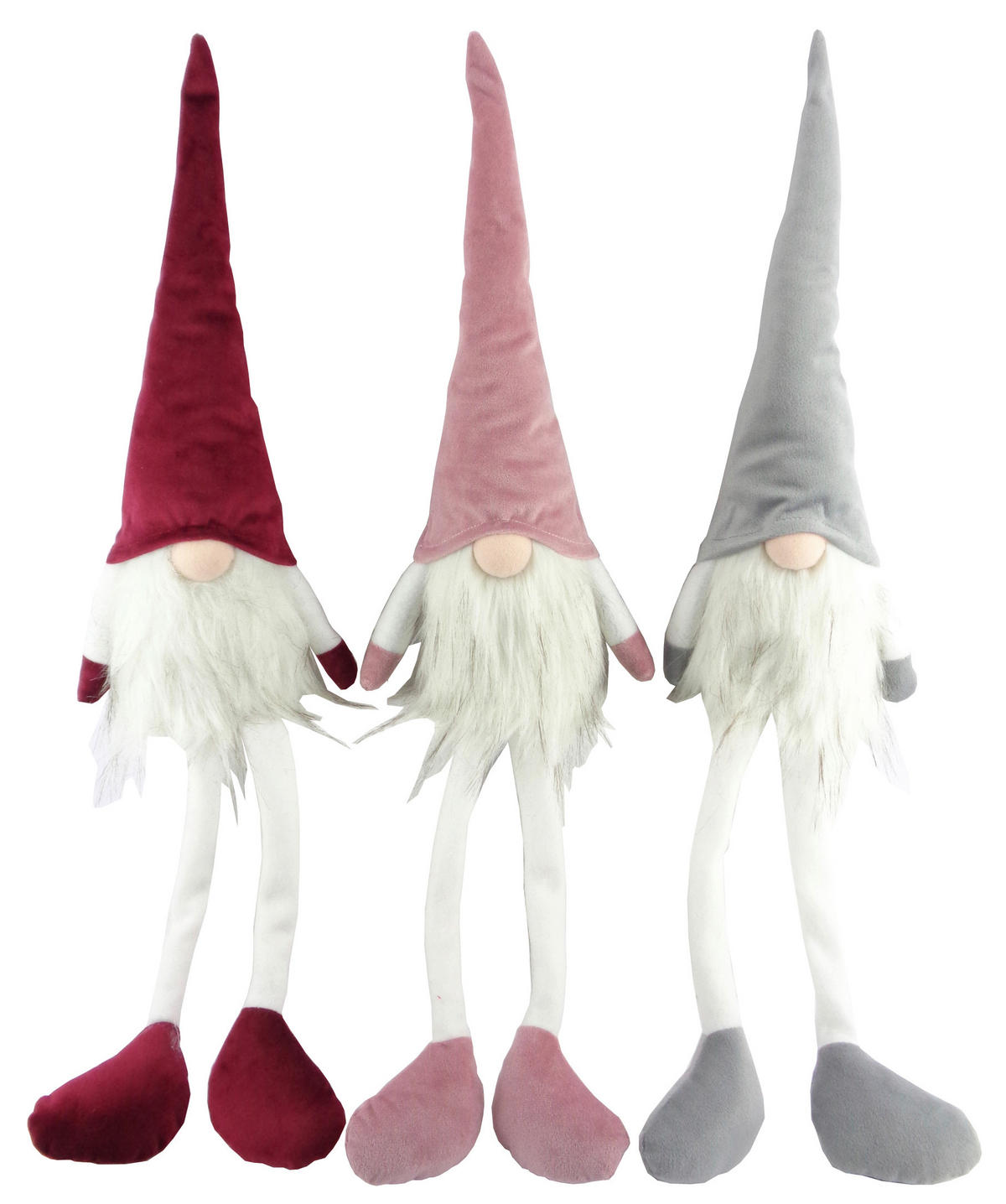 PATULJAK - pink/bijela, Lifestyle, kamen/tekstil (12/55/10cm) - X-Mas