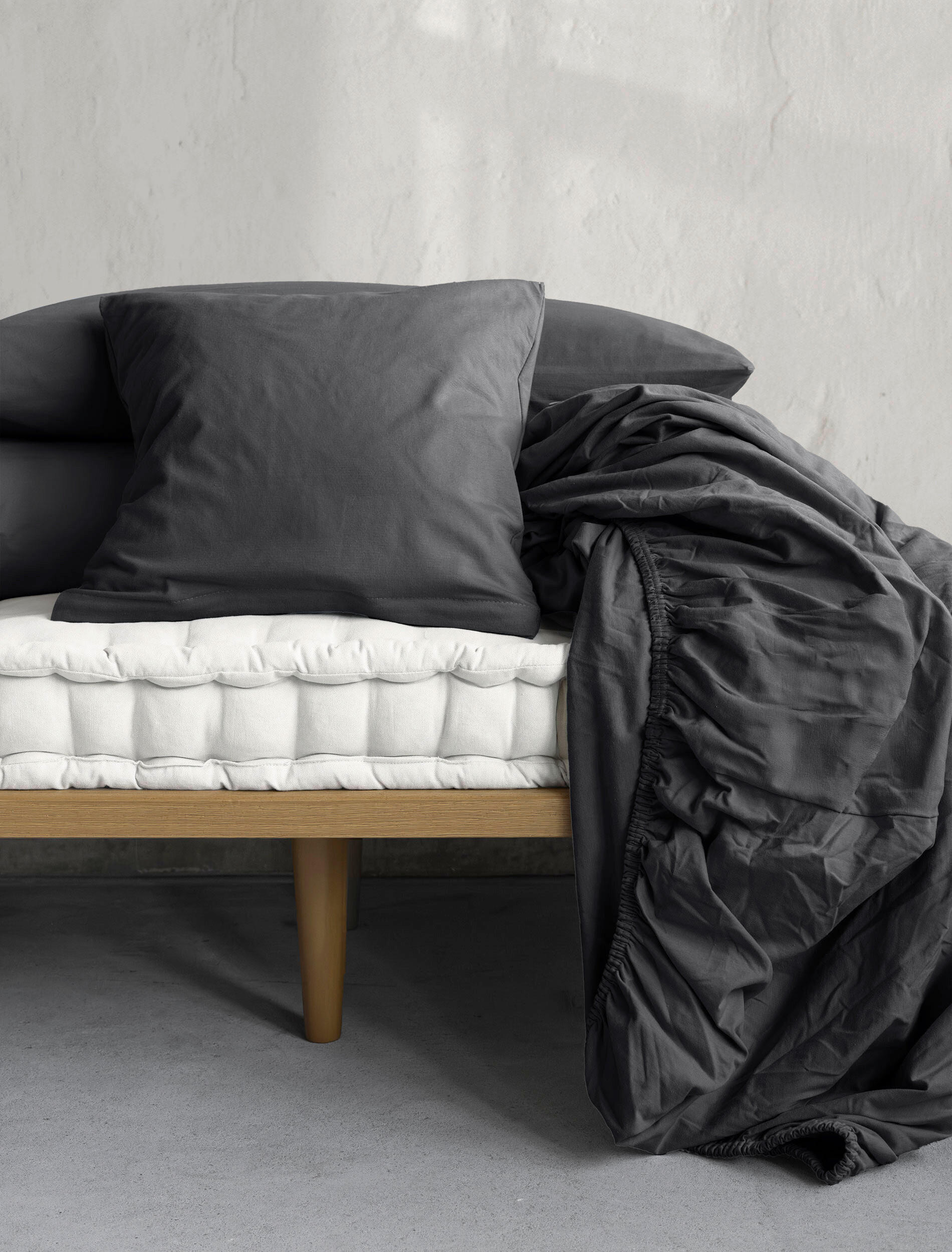 KOPFKISSENBEZUG 40/40 cm  - Anthrazit, KONVENTIONELL, Textil (40/40cm) - Irisette