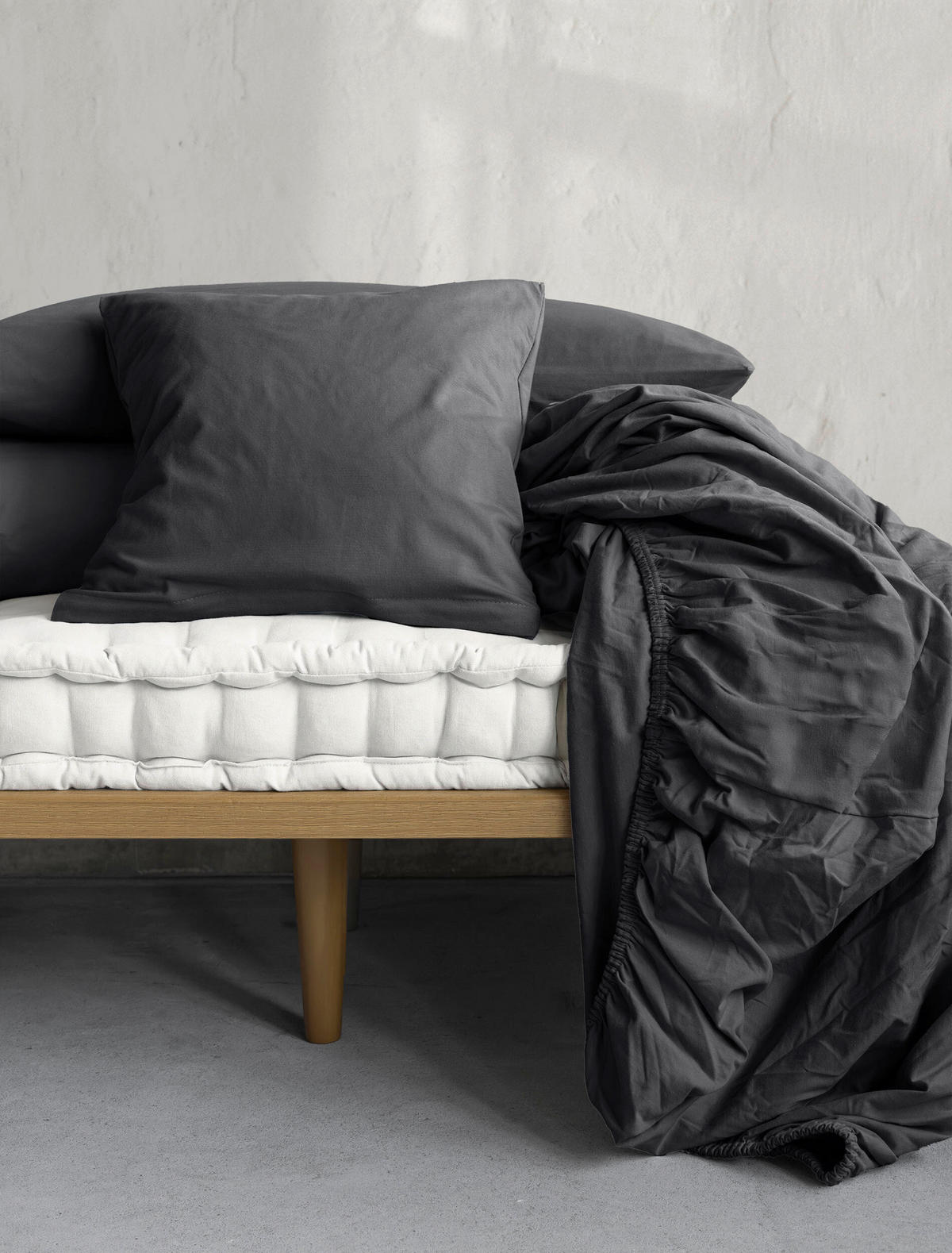 KOPFKISSENBEZUG 40/40 cm  - Anthrazit, KONVENTIONELL, Textil (40/40cm) - Irisette