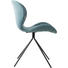 STUHL Blau - Blau/Schwarz, Design, Textil/Metall (51/56/80cm)