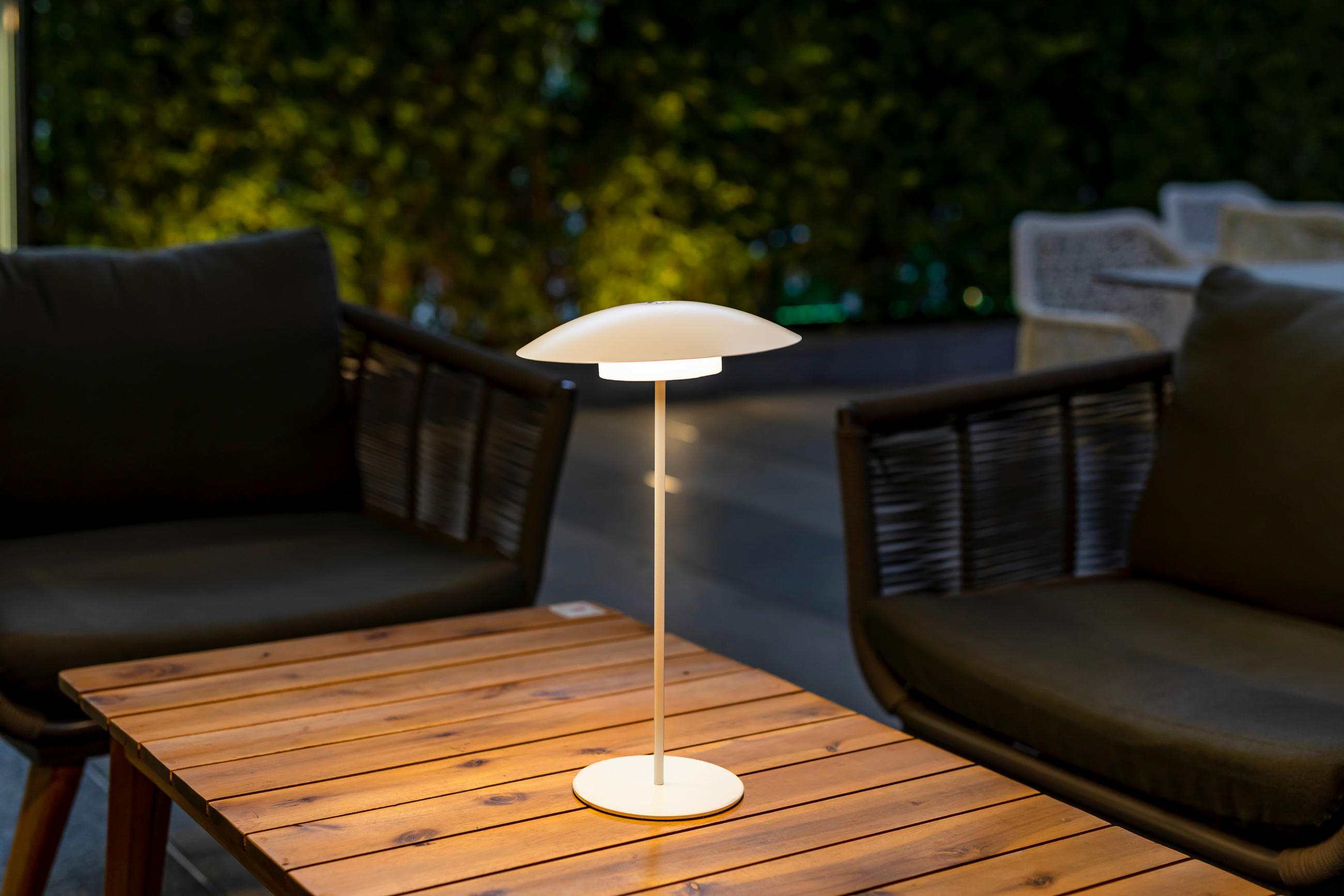 LED-AUßENLEUCHTE Sardinia 22/40/22 cm   - Weiß, Basics, Metall (22/40/22cm) - New Garden